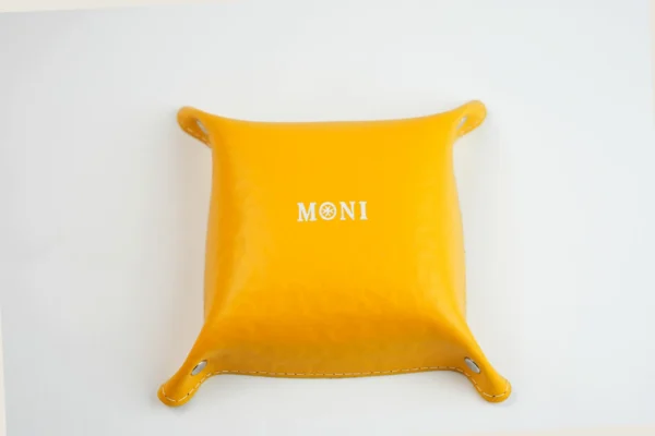 Yellow Moni Leather Valet Tray