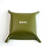 Green Moni Leather Valet Tray