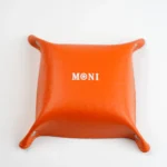 Orange Moni Leather Valet Tray
