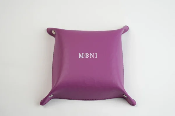 Purple Moni Leather Valet Tray