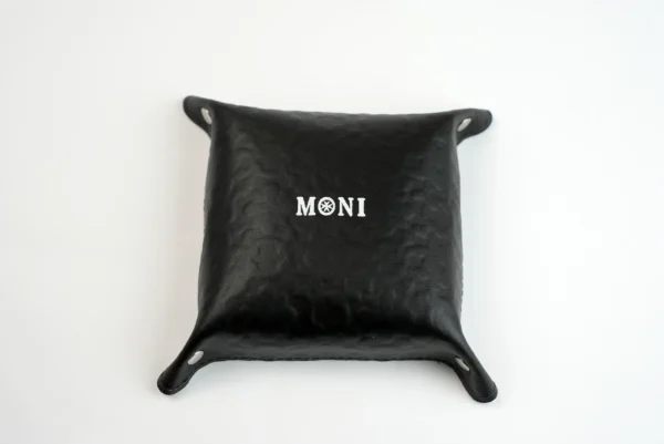 Black Moni Leather Valet Tray