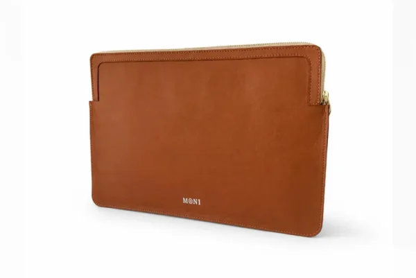Real Leather Laptop Case Brown